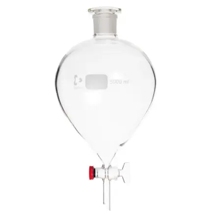 DURAN Scheidetrichter, kugelförmig (birnenförmig), Heavy-Duty-Ausführung, 5000 ml, Borosilikatglas 3.3 in Vorderansicht im freigestellten Format
