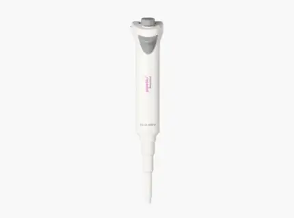 AHN pipet4u Revolution elektronische Einkanal-Mikroliterpipette für den Volumenbereich von 50 bis 1000 ul in ergonomischer Ausführung vor hellem Hintergrund