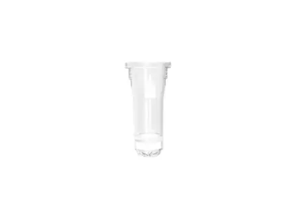 AHN myTube Filterröhrchen 0,8 ml ohne Filter mit Filterring für Spin Columns in klarer Ausführung vor hellem Hintergrund