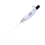 Autoklavierbare CAPP Mikrobiologie-Fixvolumenpipette für Spezialanwendungen und viskose Flüssigkeiten mit den Fixvolumina 100 ul, 900 ul und 1000 ul vor transparentem Hintergrund