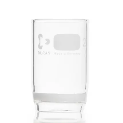 DURAN Gooch-Filtertiegel mit Sinterplatte, 30 ml, Borosilikatglas 3.3, Filtertiegel mit integrierter Sinterplatte in Vorderansicht im freigestellten Format