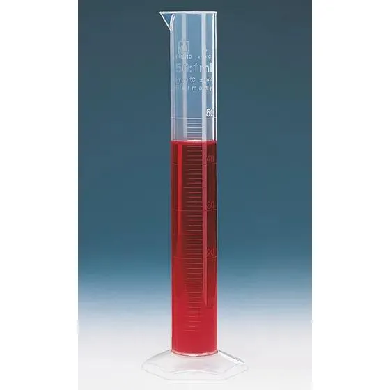 BRAND Messzylinder hohe Form PP Klasse B BRAND Messzylinder in hoher Form aus Polypropylen (PP), Klasse B mit erhabener Graduierung für präzise Laboranwendungen.