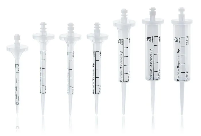 Dispenser-Tips PD-Tips II, Set 0.5, 1, 1.25, 2.5, 5, 10, 12.5 ml, typ-codiert, CERTIFIED LIFE SCIENCE QUALITY BRAND Dispenser-Tips PD-Tips II, Set (0,5 – 12,5 mL) – Typ-codierte Dispenserspitzen – Bild 1