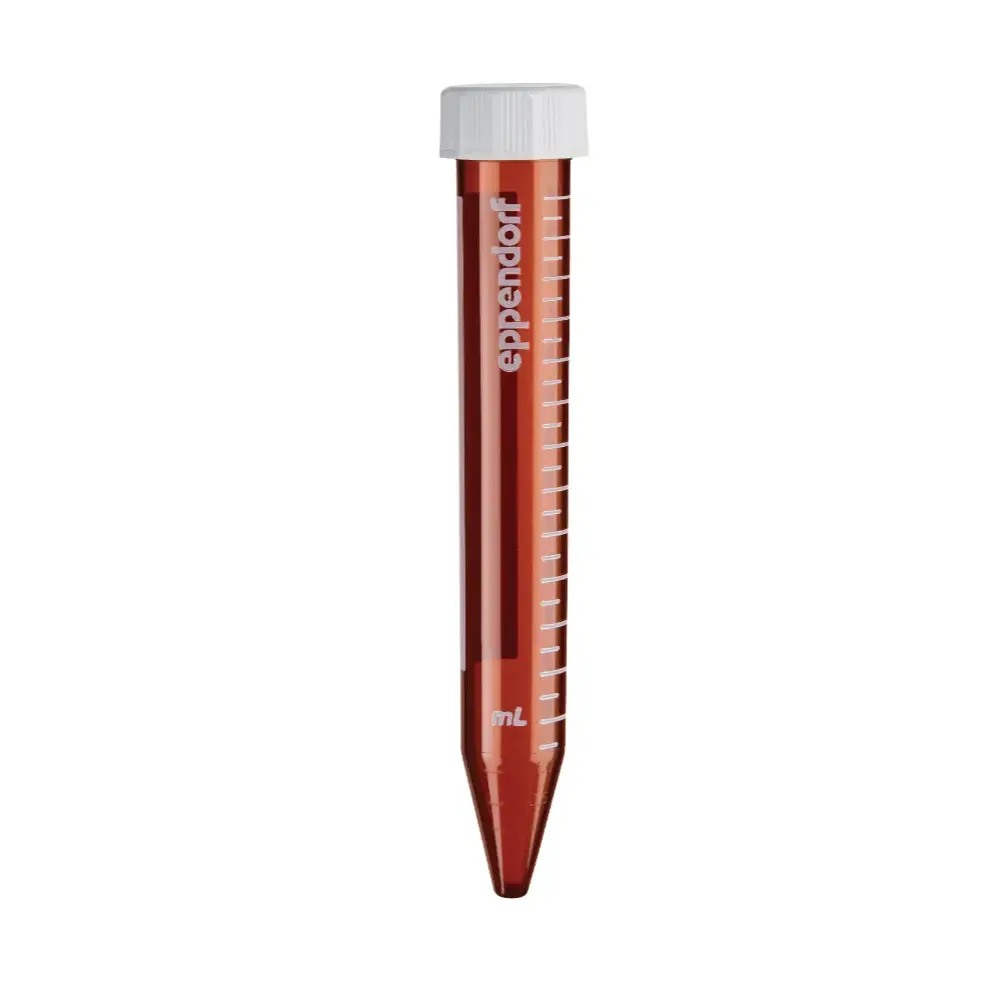 Eppendorf Conical Tubes Zentrifugenröhrchen 15 ml, Ambra Lichtschutz Eppendorf Conical Tubes Zentrifugenröhrchen 15 ml, Ambra Lichtschutz, Steril (200 Stk.) – Bild 1