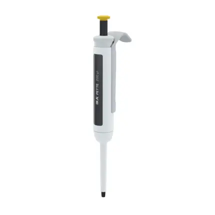 IKA PETTE fix mechanische Einkanal-Fixvolumen-Pipette 200 µl mit DLC-beschichtetem Edelstahl-Kolben nach ISO 8655.