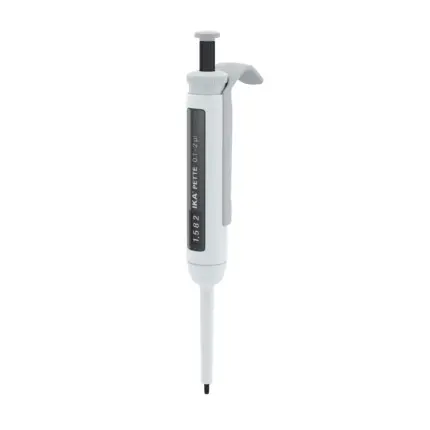 IKA PETTE vario mechanische Einkanal-Pipette 0,1–2 µl mit DLC-beschichtetem Edelstahl-Kolben nach ISO 8655.