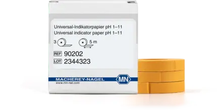 Macherey-Nagel Universal Indikatorpapier pH 1,0-11,0 Nachfuehlpack Packung mit Indikatorrollen